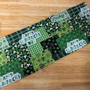 Made to Order St. Patrick's Day Shamrock Handmade Mini table runner Toilet Tank